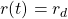 r(t)=r_{d}