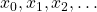 x_{0},x_{1},x_{2},\ldots