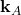 \mathbf{k}_{A}