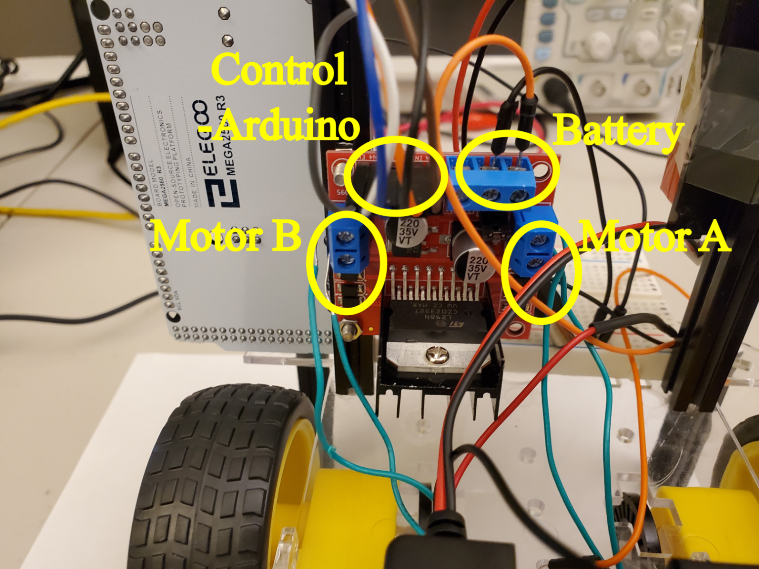 Arduino Motor Connections and Arduino Code for the Differential Drive ...