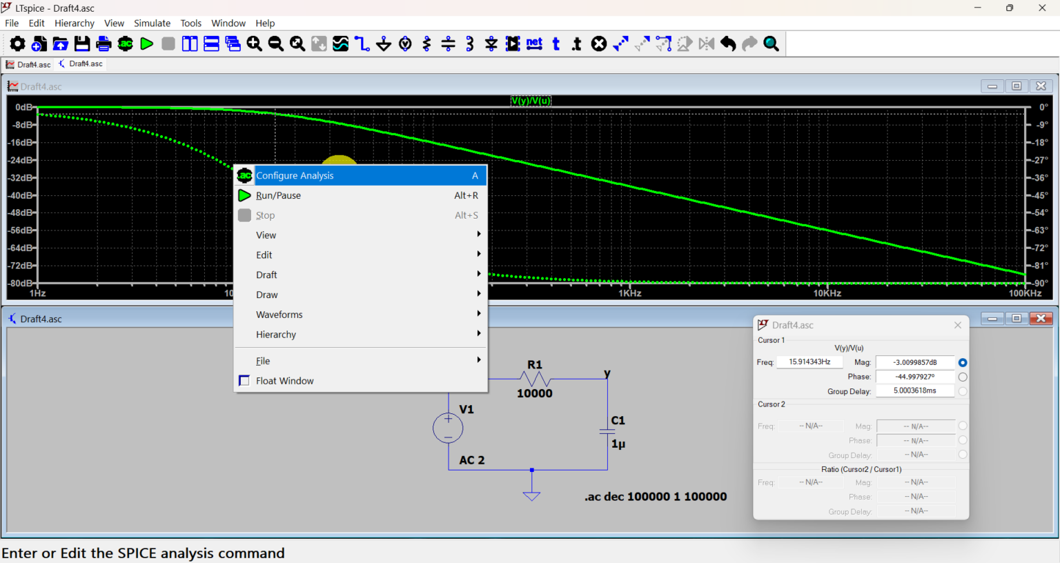 Bode Plot in LTspice – Fusion of Engineering, Control, Coding, Machine ...